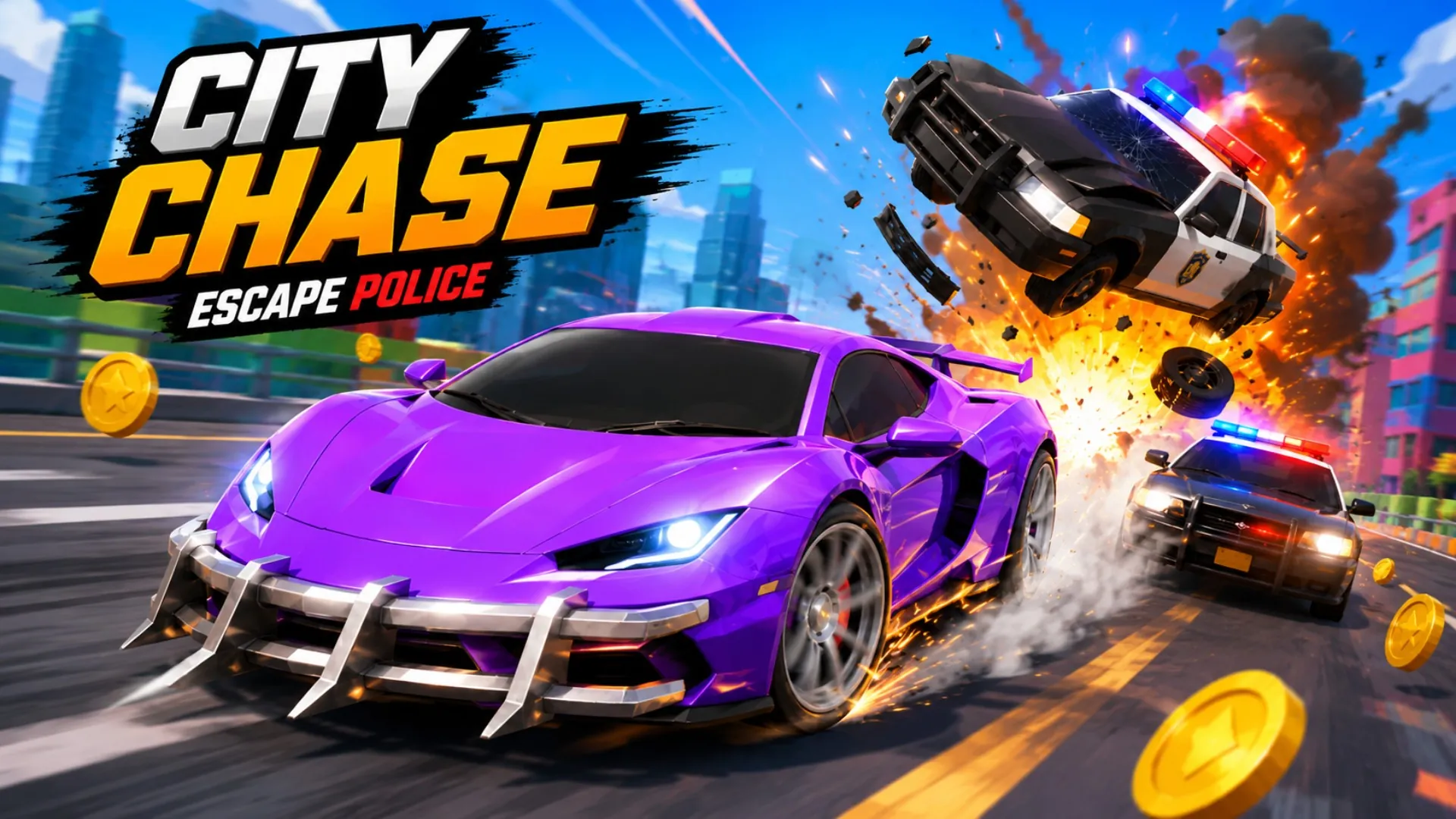 City Chase: Escape Police in the browser
