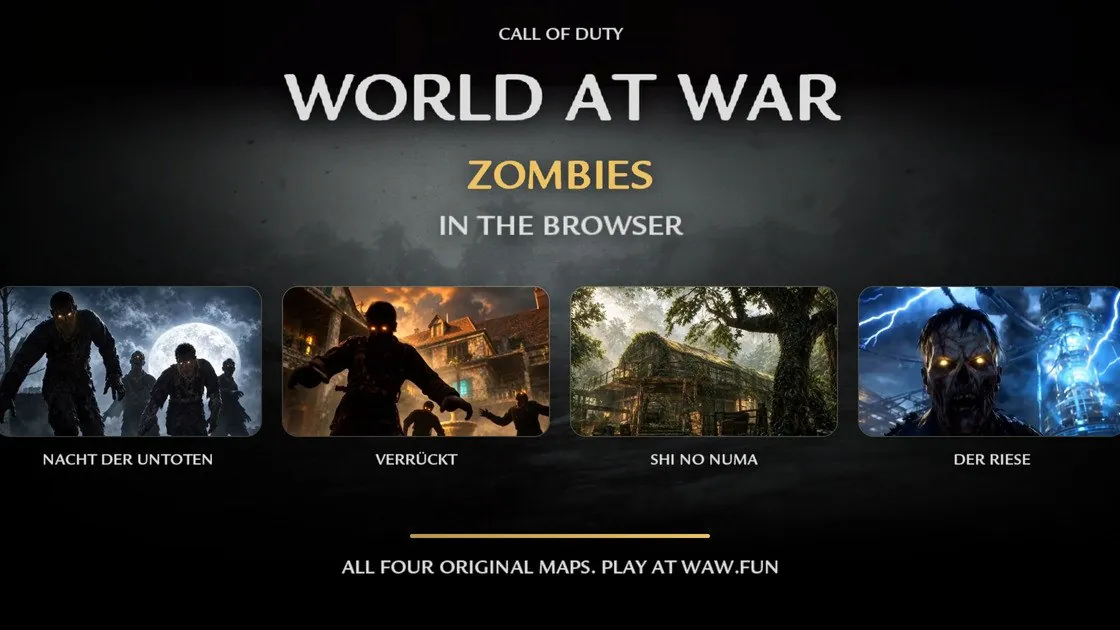 World at War Zombies in the browser