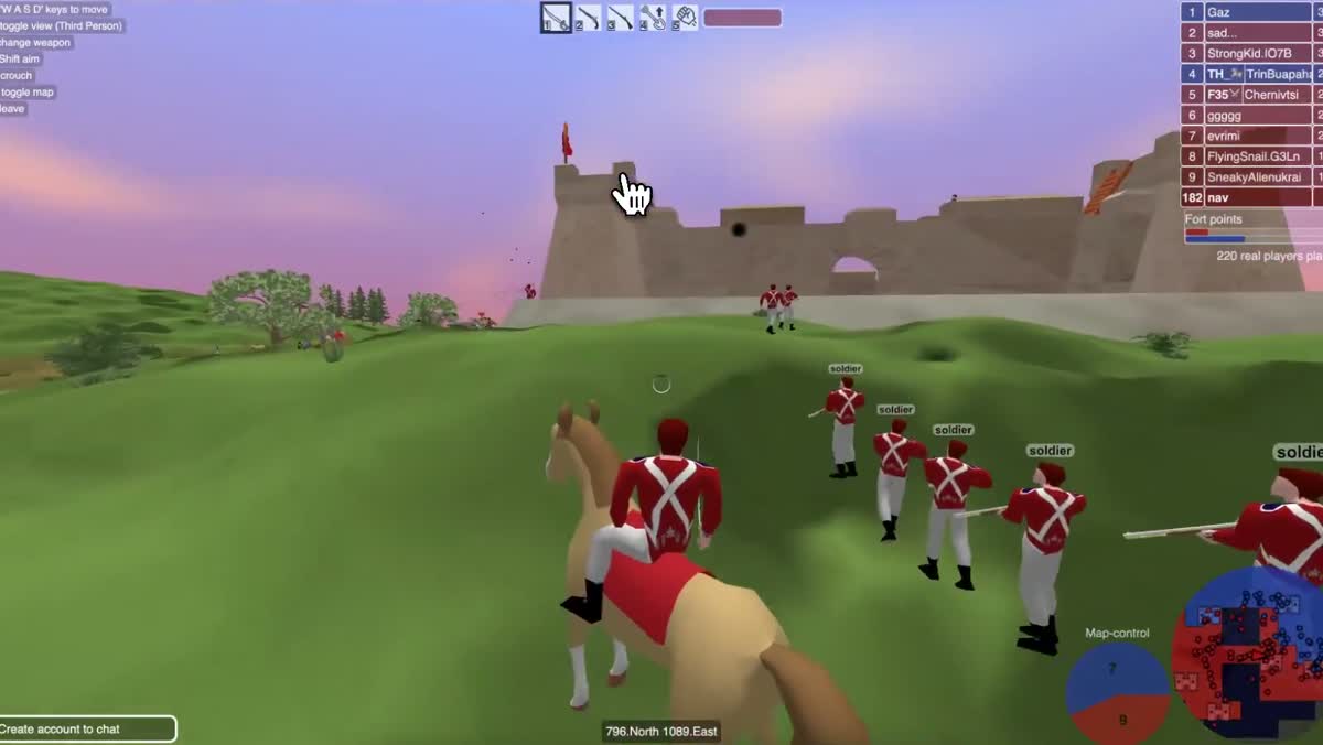 Redcoats in the browser