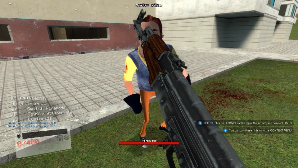 Neighbor Must Die in INXANITY Launcher